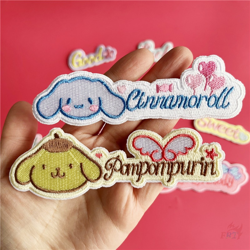 ✿ Miếng Dán Tự Dính Họa Tiết Kuromi / Melody / Cinnamoroll Ngọt Ngào Dễ Thương ✿ 1 Miếng Vá Quần Áo DIY Hình Hoạt Hình S.a.n.r.i.o