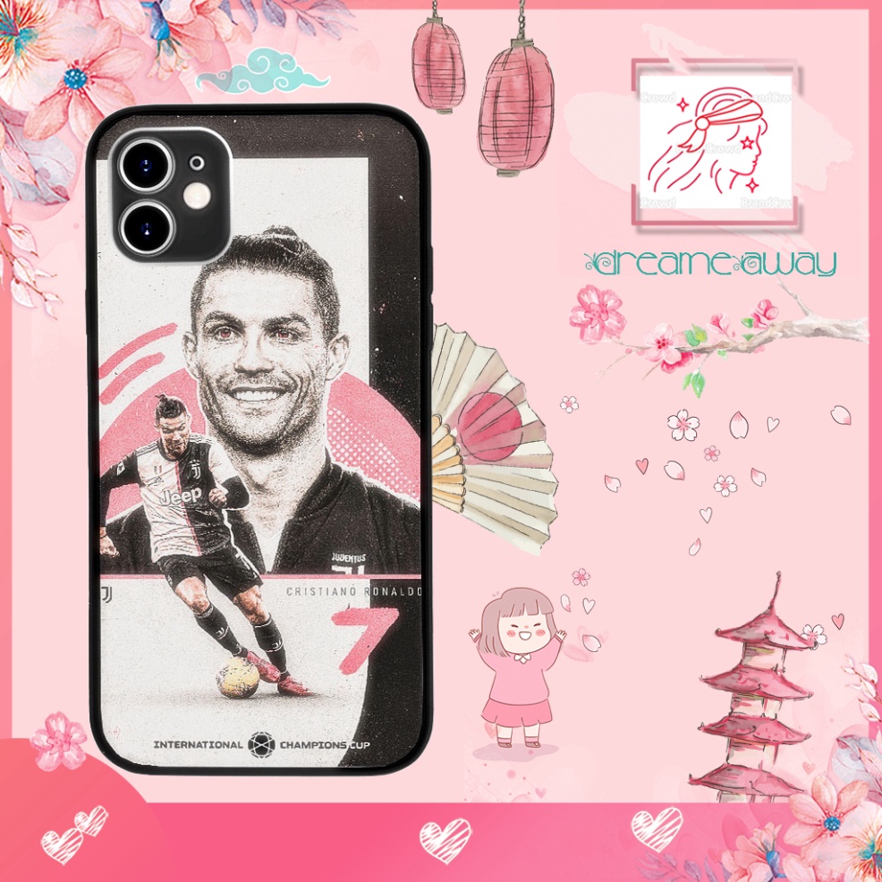 Ốp lưng iphone bóng đá CR7 số 7 trong màu áo CLB Juventus cho Ip 6 7 8 Plus 11 12 Pro Max X Xr FOO20210204