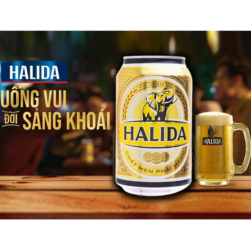 Lốc 6 lon bia halida 330ml - ảnh sản phẩm 2