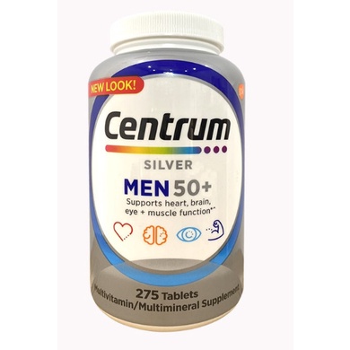 CENTRUM SILVER MEN 50+ 275 viên của Mỹ GIÚP BỔ SUNG VITAMIN VÀ KHOÁNG CHẤT