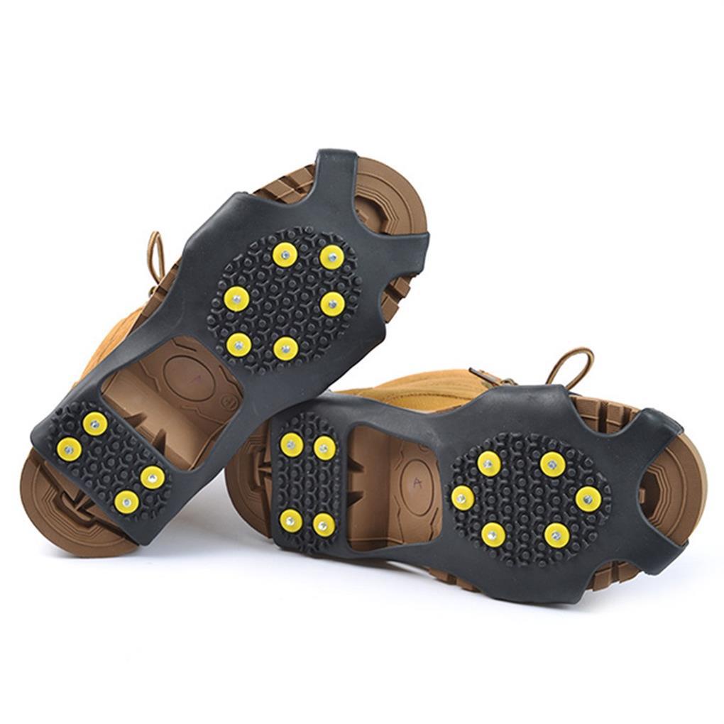 1 Cặp Đế Lót Giày Đi Tuyết + 10 Đinh Tán Chống Trượt An Toàn Nhỏ Gọn