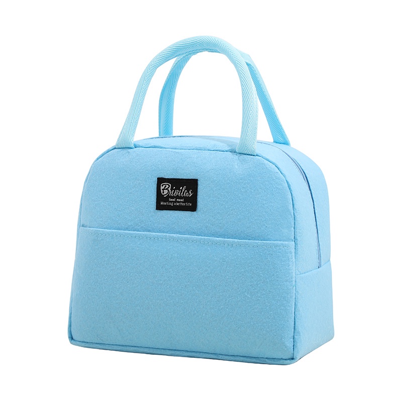 Túi Đựng Hộp Cơm Giữ Nhiệt Dày Dặn, Tiện Lợi Dây Kéo Chắc Chắn, Dung Tích Lớn, Chống Thấm Tốt, Nhiều Màu Lựa Chọn