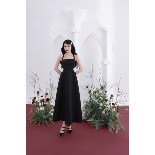 FLANE DRESS - Đầm dài khoét eo