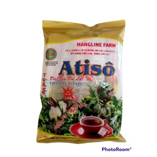 Gói trà atiso 100 túi lọc tùy chọn mangline ngọc thảo ladophar vĩnh tiến