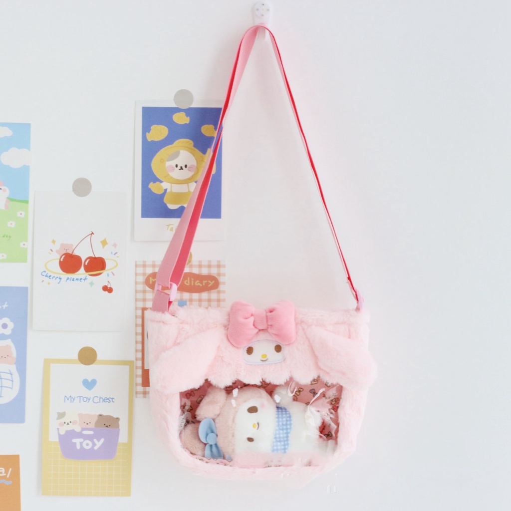 Mới Túi Đeo Chéo Nhồi Bông Hình Cinnamoroll Xinh Xắn