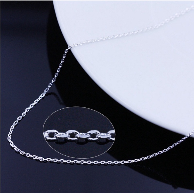 Vòng cổ Bạc 925 100% Thật 1.5mm Có Thể Điều Chỉnh Kim Được S925 Dành Cho Nữ