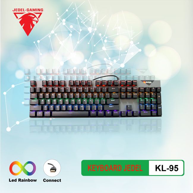 Phím cơ Jedel KL 95 Gaming LED Rainbow nhiều chế độ - VSP phân phối