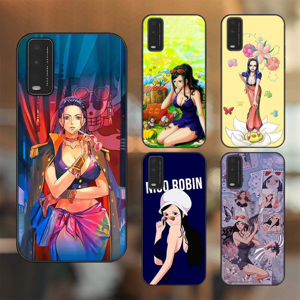 Ốp lưng Vivo Y20, Y20s, Y12s viền đen in hình Nico Robin One Piece Đảo Hải Tặc