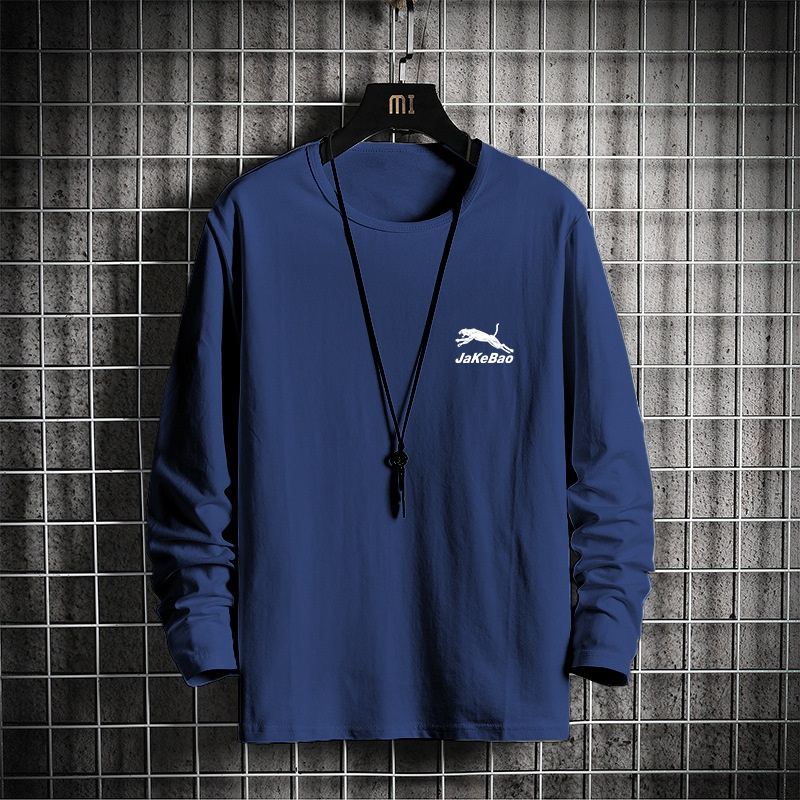 Áo Thun Dài Tay Thời Trang Xuân Thu Cho Đàn Ông Trung Niên