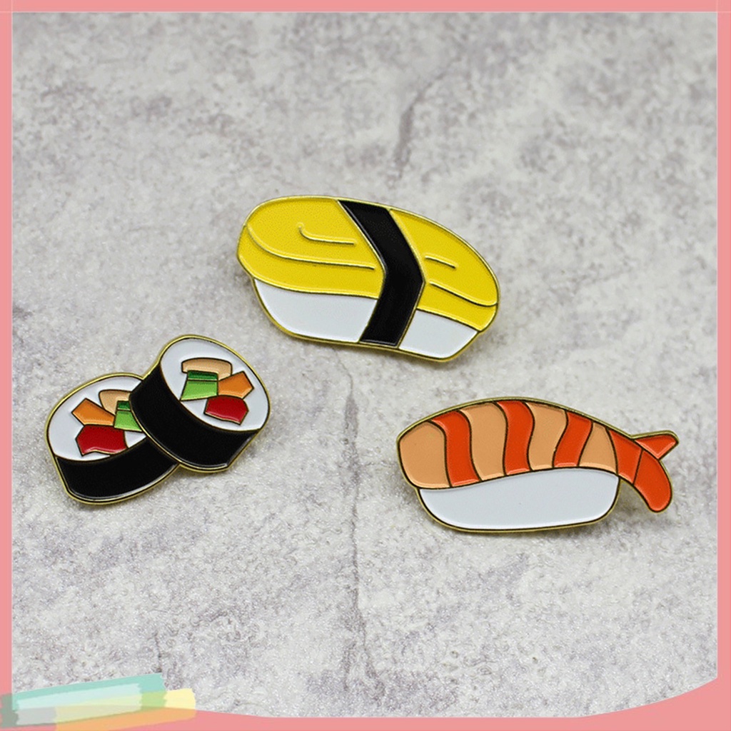 Ghim Cài Áo Hình Sushi Độc Đáo Thời Trang
