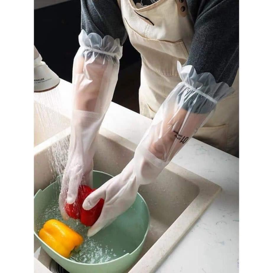 găng tay rửa bát lót nỉ tiện lợi