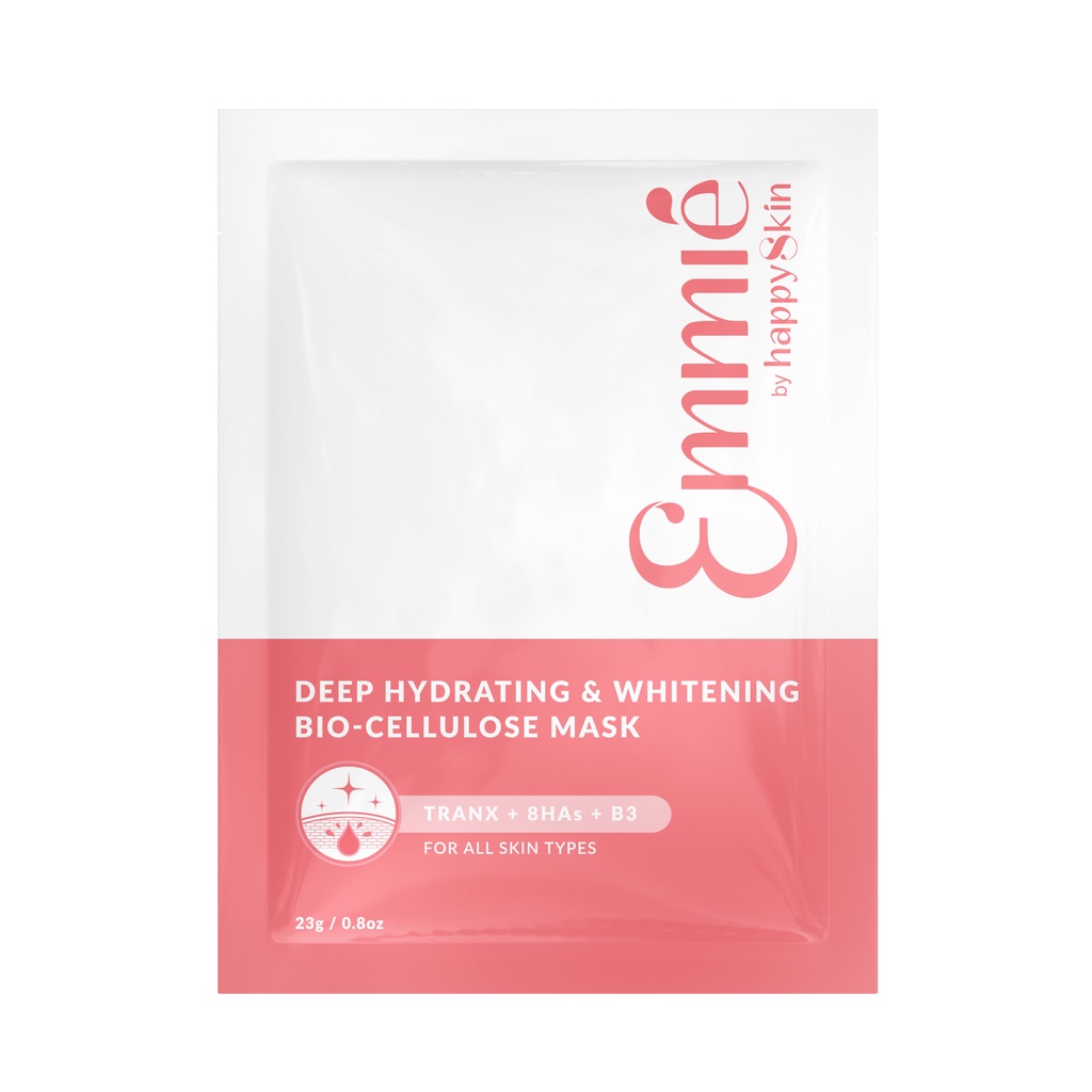 Mặt Nạ Dưỡng Trắng Super Hydrating & Whitening Bio Cellulose Mask Emmié by HappySkin