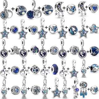 Set 2 Vòng Tay Hở Hình Trái Tim Đính Đá Zircon Màu Bạc Lấp Lánh Thời Trang Cho Nữ DIY