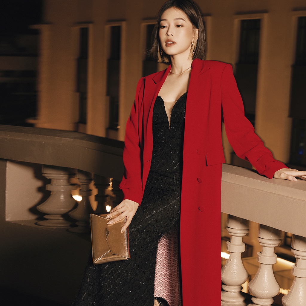 REINA - Áo khoác trench coat 2 hàng khuy