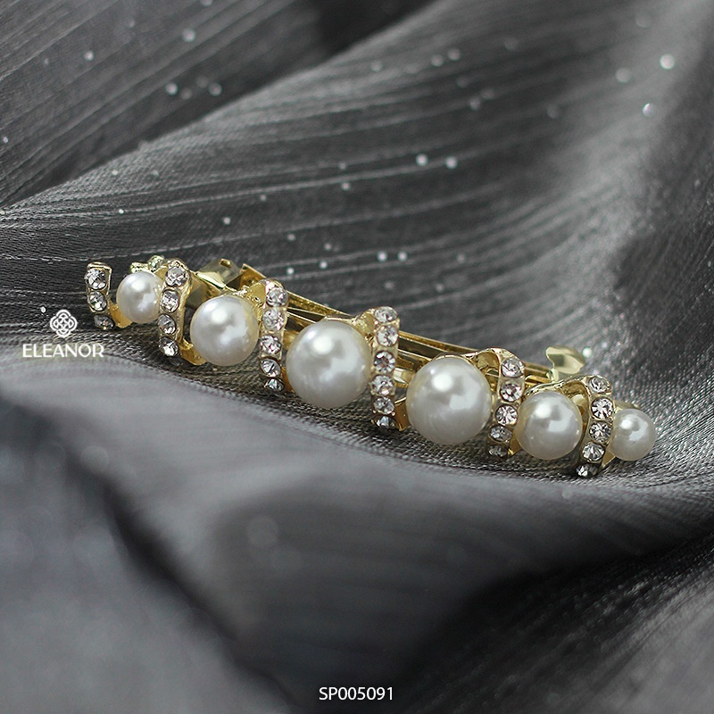 Kẹp tóc nữ Eleanor Accessories đính ngọc nhân tạo xinh xắn phụ kiện tóc thanh lịch