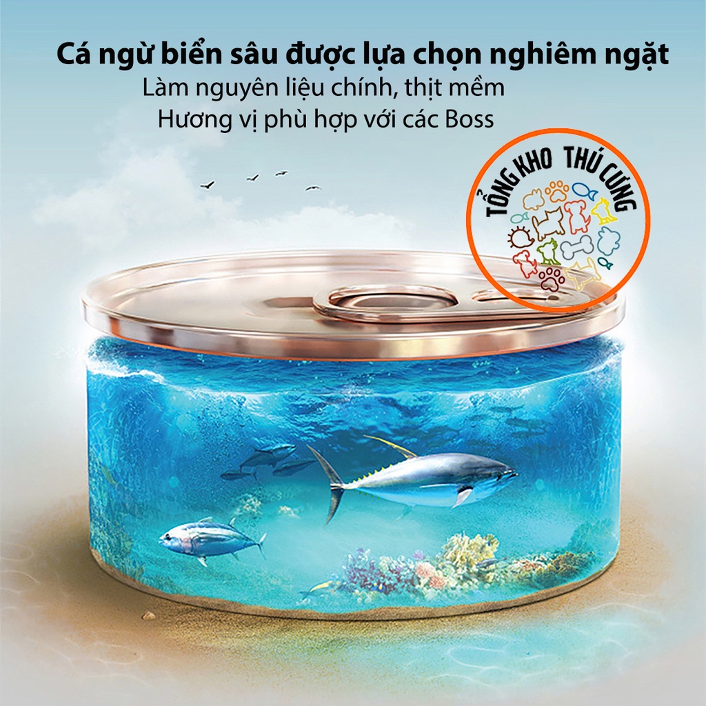 Pate mèo hộp 170g thức ăn dinh dưỡng cho mèo cưng