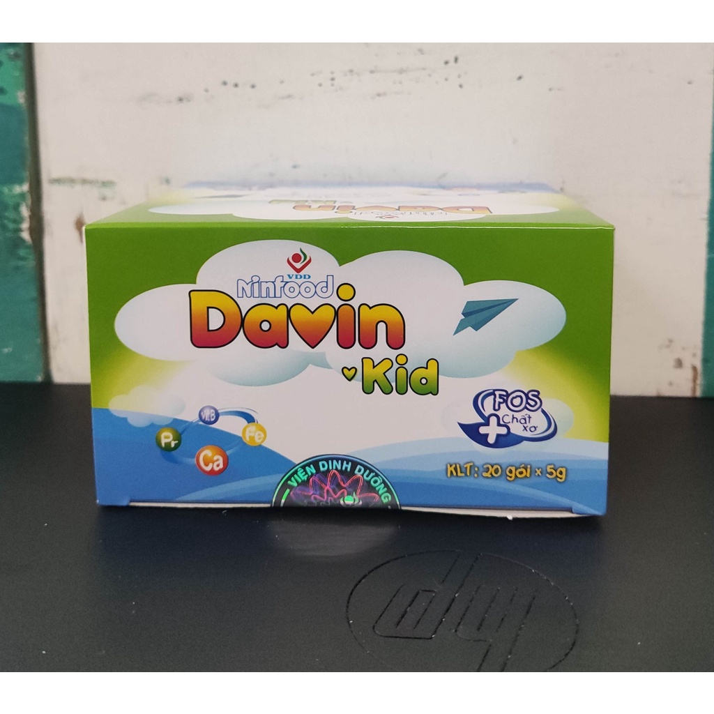 Combo 5 hộp Bột dinh dưỡng Nufavie và 1 hộp Vitamin và khoáng chất tổng hợp Davin Kid dành cho trẻ dưới 5 tuổi
