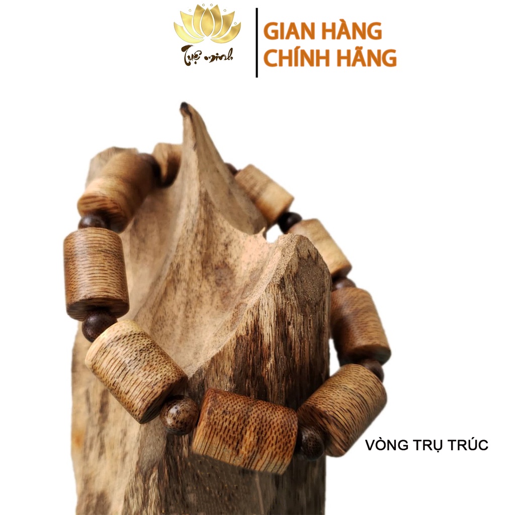 Vòng Tay Trầm Hương Trụ Trúc 10mm Trầm Tốc Việt