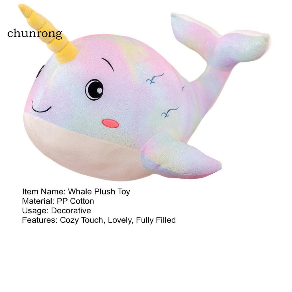 Cr Gối Ôm Hình Cá Voi Nhồi Bông Đáng Yêu 30 / 50cm