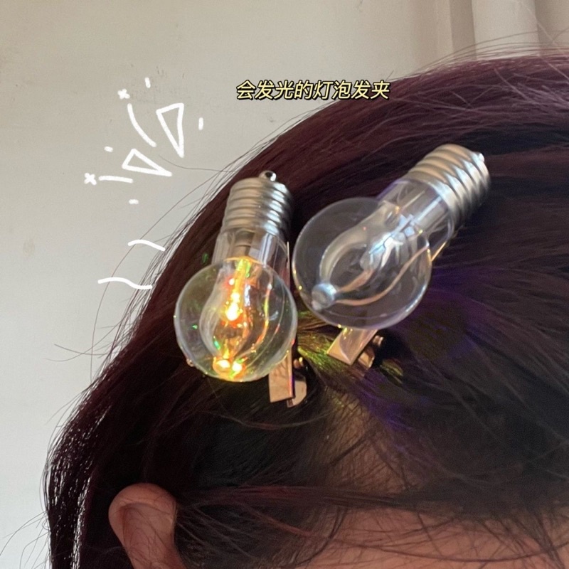 Kẹp tóc hình đèn phát sáng nhiều màu