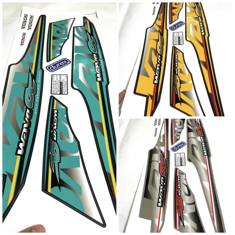 Tem xe wave 100 50cc 2016 team zin rs 50 2021 2023 2022 trắng đen xanh dương lá tím đỏ