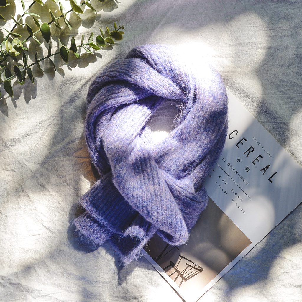 Khăn Len Dài Quàng Cổ Nam Nữ, Chất Len Dày Ấm, Size 180cm x 25cm - KAN133, KAN134