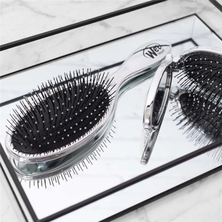 Set lược gỡ rối WetBrush Detangler and Mini Pop Fold Set Silver hàng Úc