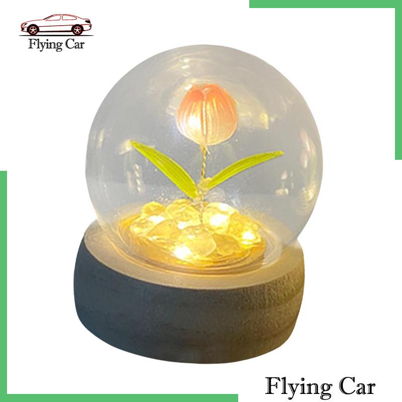 Bộ 2 Đèn Ngủ Hình Bông Hoa Dùng Trang Trí Bàn DIY