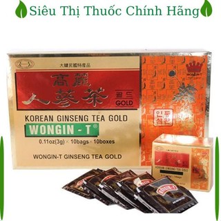 Trà sâm wongin t 10 hộp x 10 gói x 3g hàn quốc h
