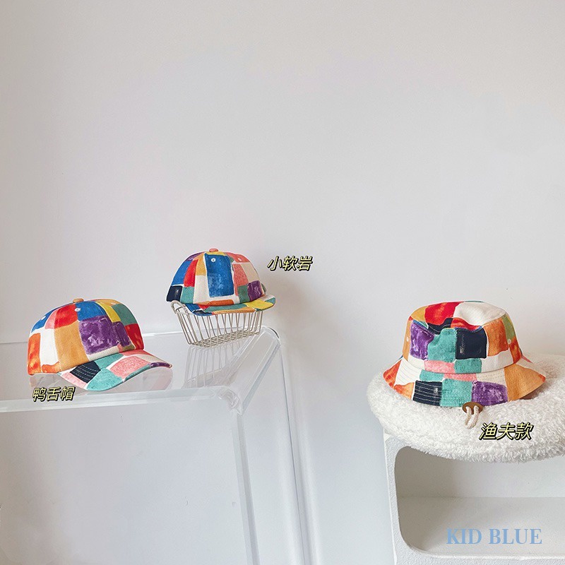 Nón Tai Bèo Vành Mềm Họa Tiết Graffiti Nhiều Màu Sắc Thời Trang Dành Cho Trẻ