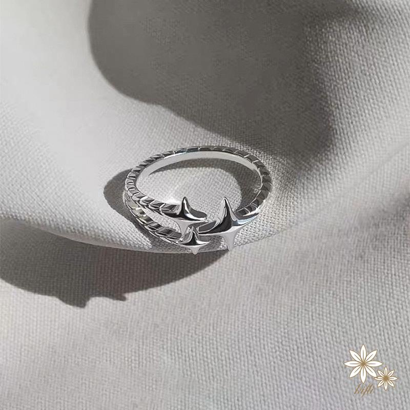 🌸Nhẫn Hở Bằng Hợp Kim Điều Chỉnh Được Hình Ngôi Sao Thời Trang Dành Cho Nữ