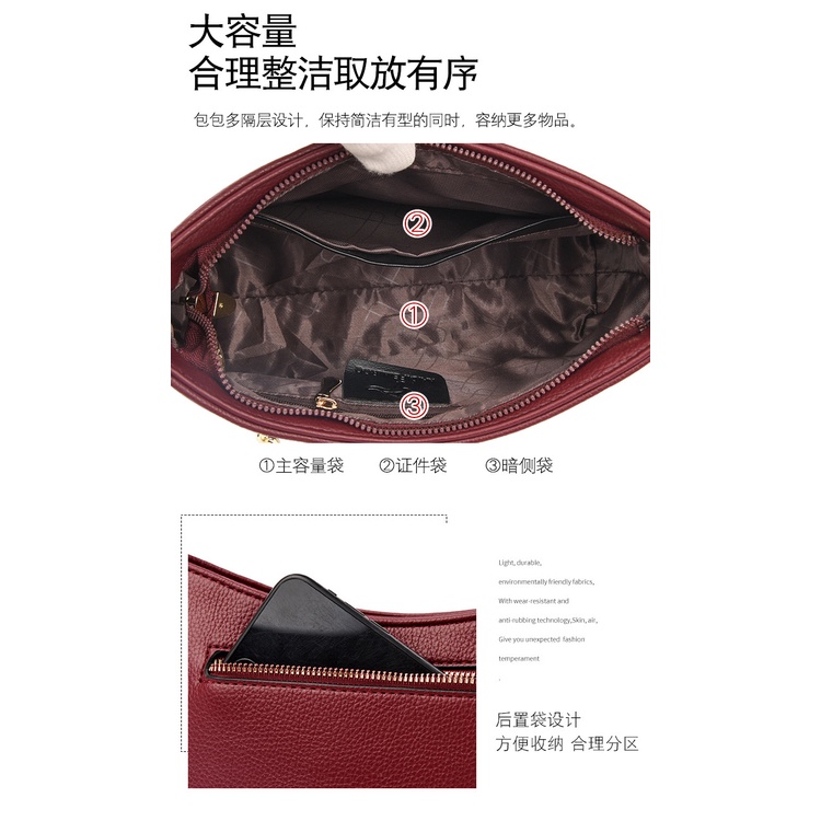 Túi xách nữ KAIDIFEINIROO đẹp cao cấp chính hãng KF13 size 26cm. Có đủ 2 quai dài và ngắn.