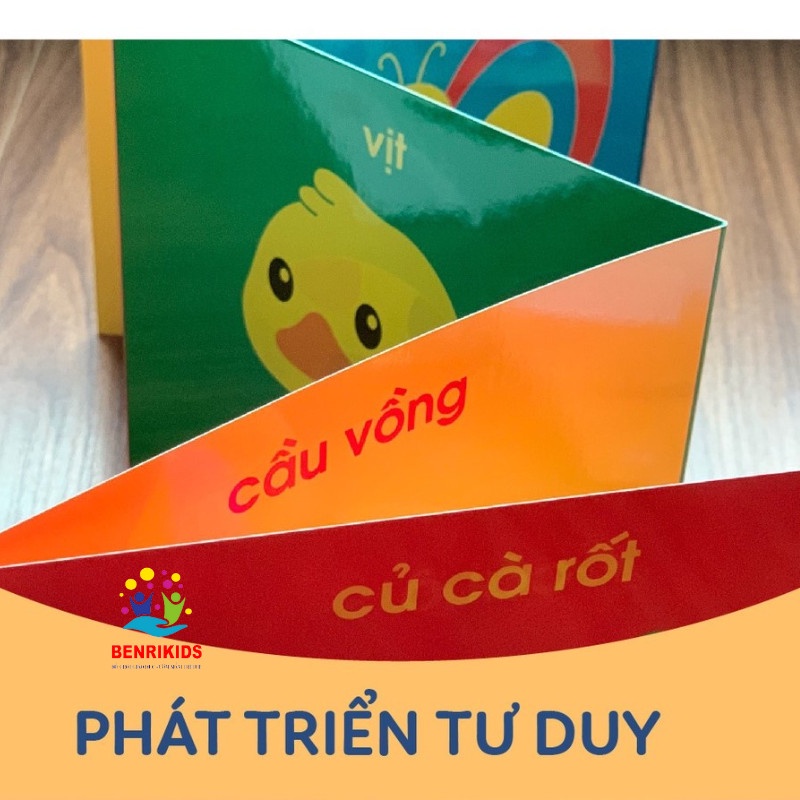 Bộ Thẻ Gấp Kích Thích Thị Giác Giúp Phát Triển Thị Giác Cho Trẻ Sơ Sinh Từ 0-3 Tuổi