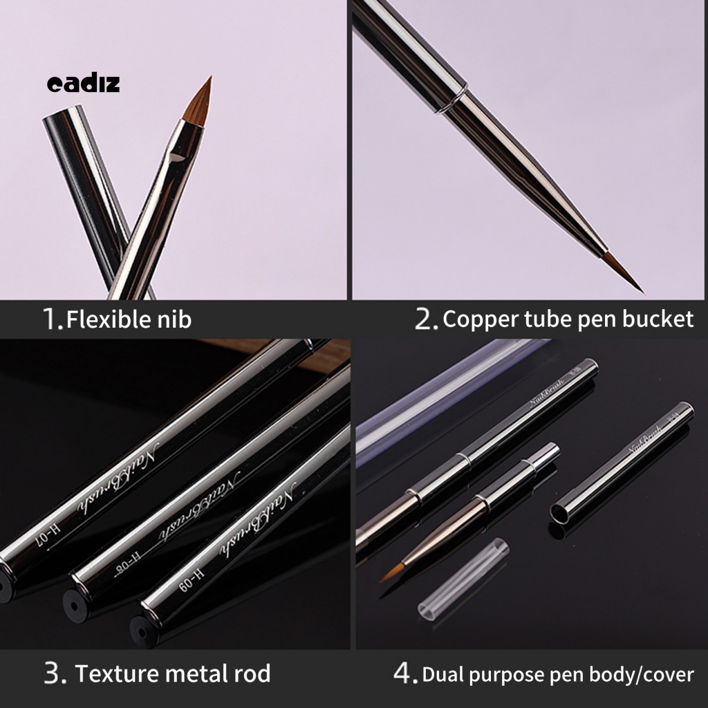 < Cadiz > Phụ Kiện Bút Trang Trí Móng Nghệ Thuật Mịn Màng Bằng Đồng Thau