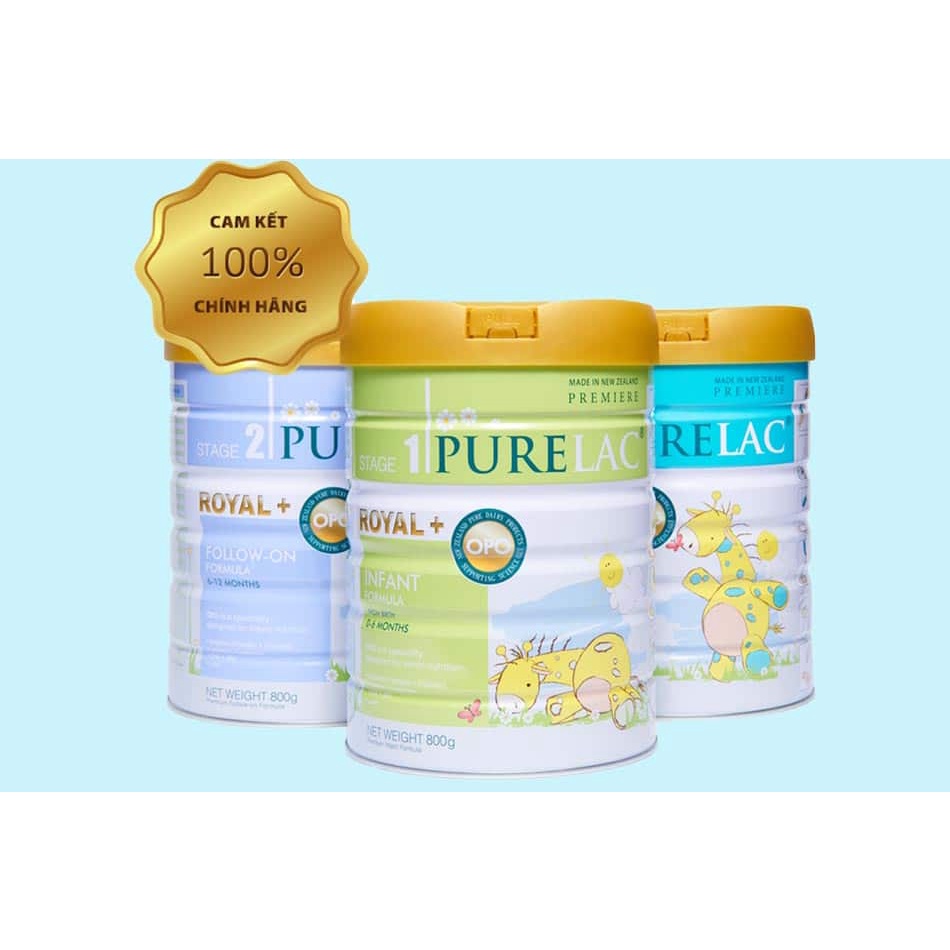 Sữa Purelac số 1 ,2 ,3 - 800gr - Phát triển toàn diện - Sữa Nhập Khẩu Date mới