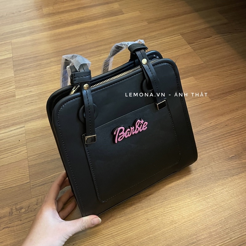 Túi Xách Đen Barbie Dáng Vuông Vừa Phong Cách Lolita Học Sinh Ulzzang
