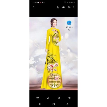 👍VẢI LỤA TƠ NHẬT CO GIÃN MỀM MẠI IN 7D CHỈ TỪ 99K .1 MẢNH VẢI ÁO DÀI.