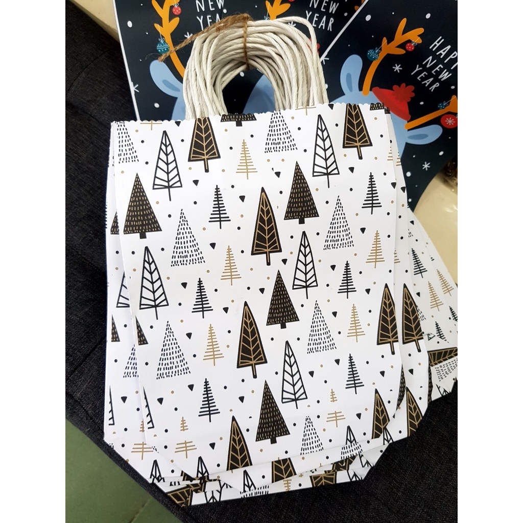 Túi giấy đựng quà giáng sinh 23cm x 17cm