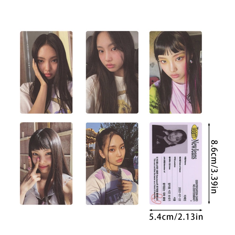 Set 5 / 6 Tấm Thẻ Ảnh LOMO Các Thành Viên Nhóm Nhạc KPOP Newjein