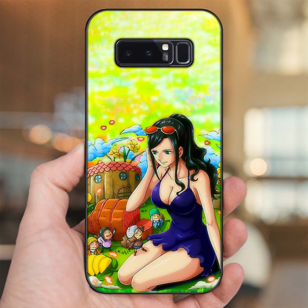 Ốp lưng Samsung Note 8 viền đen in hình Nico Robin One Piece Đảo Hải Tặc