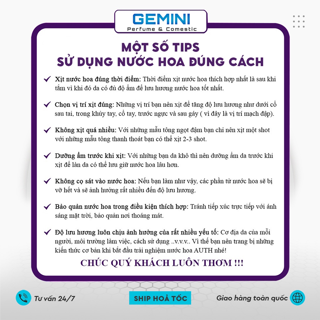 Nước hoa nữ ★𝑳𝒆 𝑳𝒂𝒃𝒐 𝑨𝒏𝒐𝒕𝒉𝒆𝒓 13★ nồng độ EDP dung tích 100ml, dầu thơm hương quyến rũ lưu hương lâu GEMINI NH018