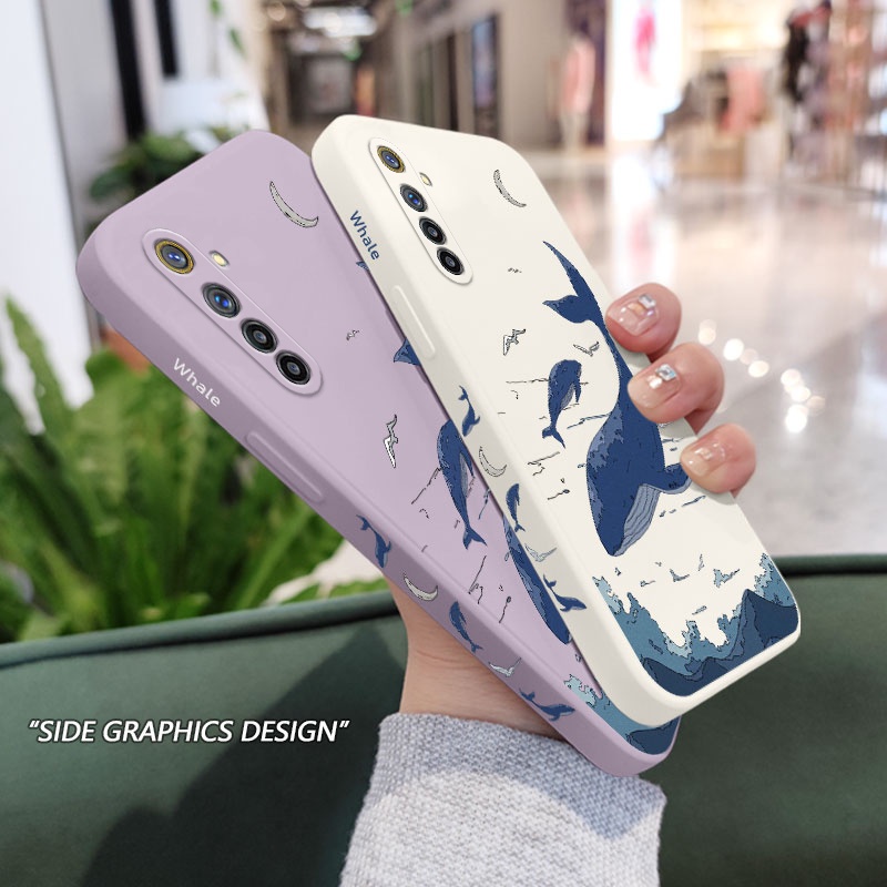 Ốp Điện Thoại Hình Cá Voi Cho OPPO Realme 7 7i Pro 4G 6