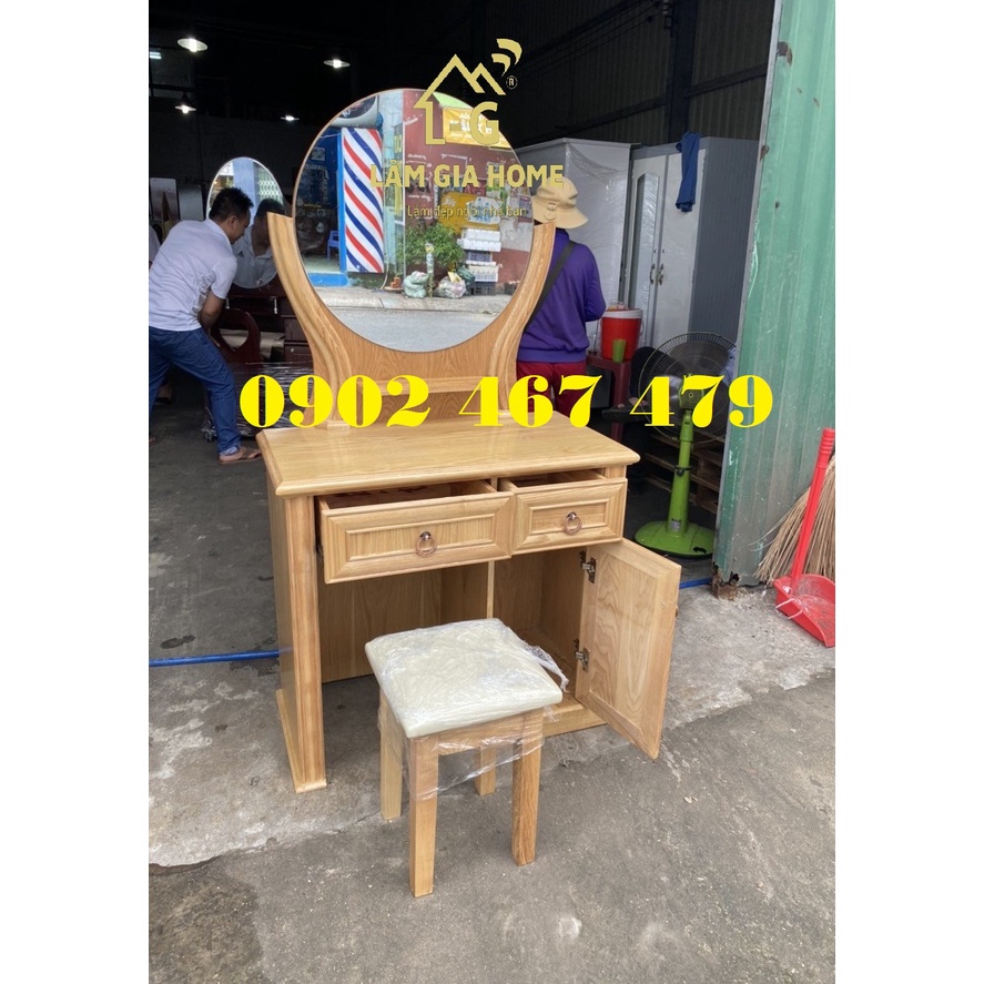 BÀN TRANG ĐIỂM GỖ SỒI HÀNG XỊN NHẤT BÁN GIÁ SALE TỐT