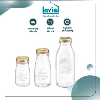 [THỦY TINH ITALY ] Chai thủy tinh nắp thiếc vặn kín hơi nhập khẩu Ý Brand Quattro Stagioni