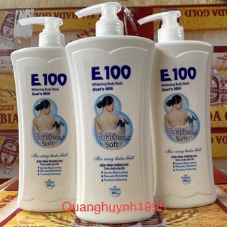 SỮA TẮM E100 SILKY trắng 800ml