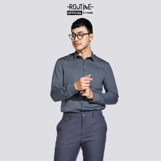 Áo Sơ Mi Tay Dài Nam Modal Trơn Form Fitted - Routine 10S20SHL022