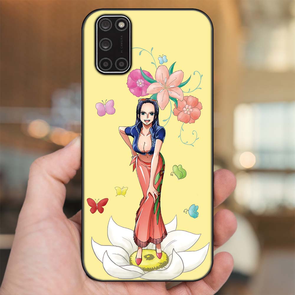 Ốp lưng Oppo A52, A92 viền đen in hình Nico Robin One Piece Đảo Hải Tặc