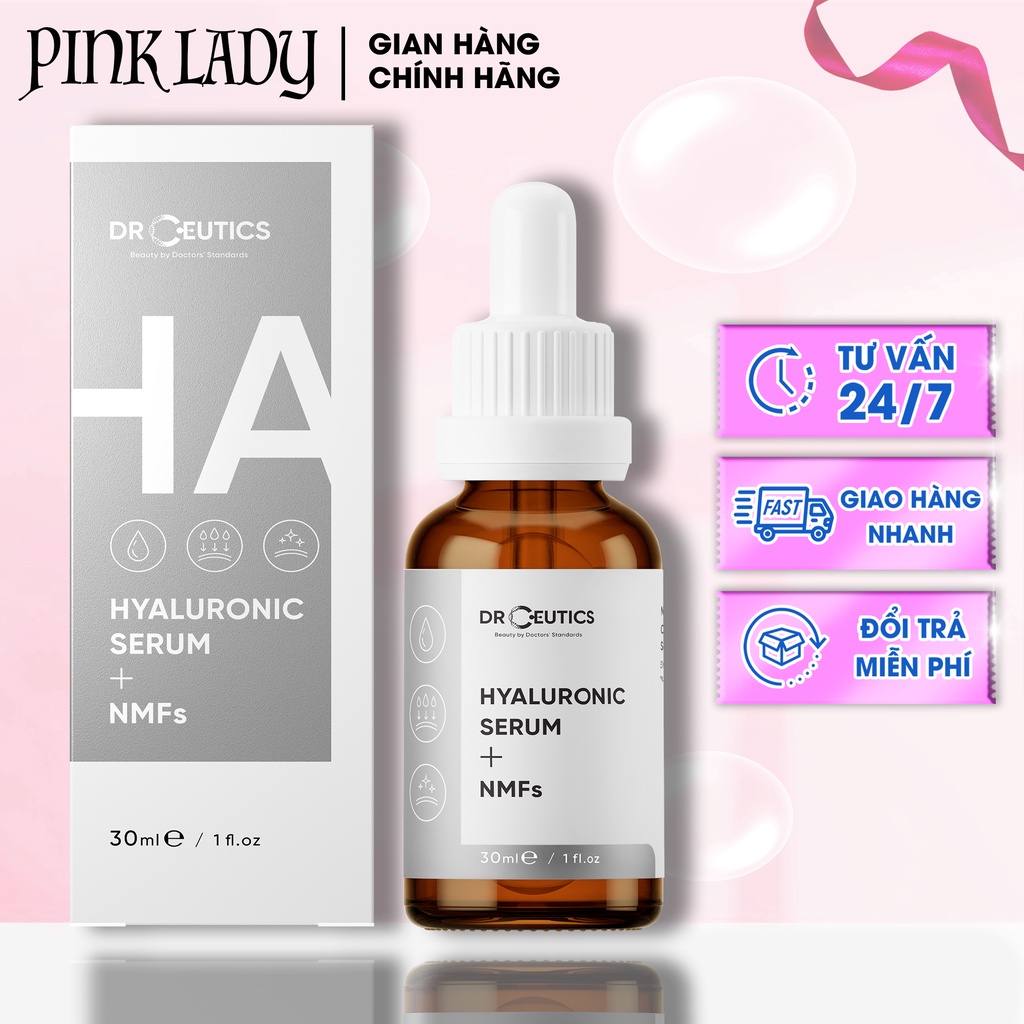 DRCEUTICS  Tinh Chất HA Drceutics Cấp Ẩm Và Căng Bóng Da Hyaluronic Acid + NMFs 30ml ( Chính hãng )
