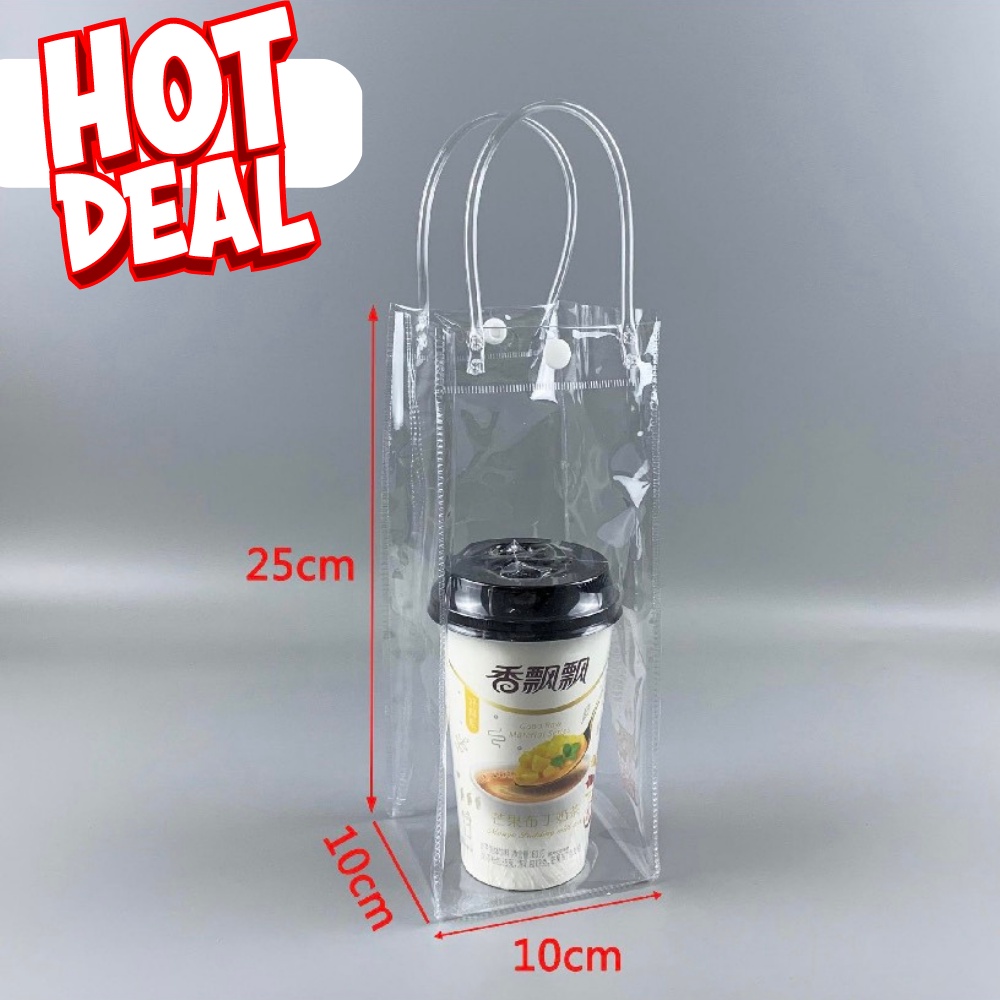 Túi trong suốt đựng được nhiều loại bình nước từ 300ML-1100ML