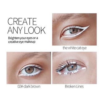 Bút chì kẻ mắt highlight chống thấm màu trắng chuyên dùng cho trang điểm